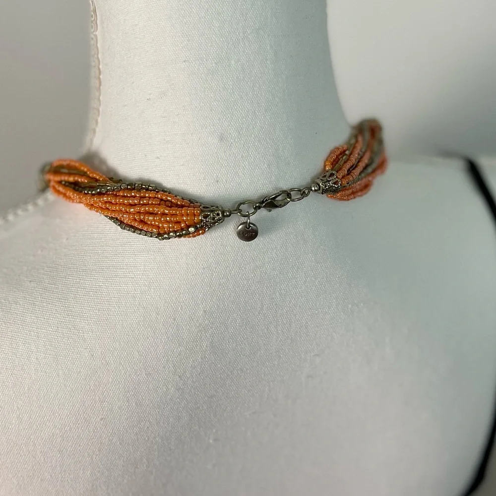 LOFT Long Multi Strand Beaded Necklace | Colorful Statement Jewelry